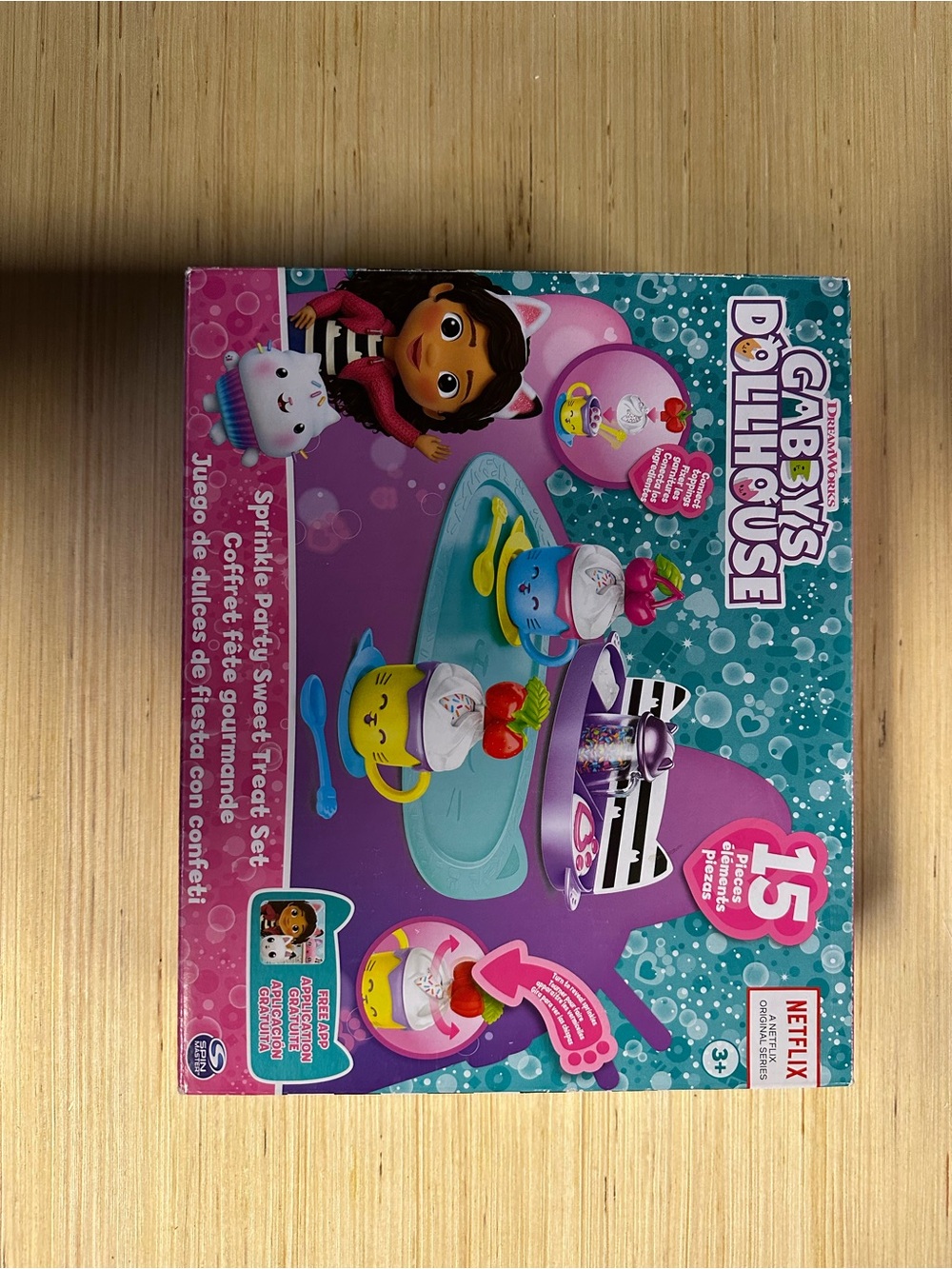 DreamWorks Gabby's Dollhouse Sprinkle Party Sweet Treat Set - Pink & Teal